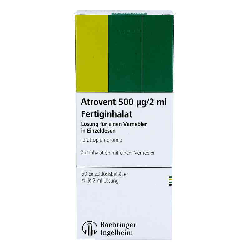 Atrovent Composition Atrovent 500μg/2ml Fertiginhalat 50X2 ml online kaufen