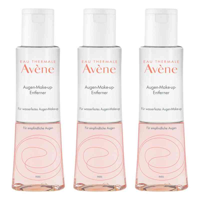 Avene Augen-make-up Entferner Wasserfest Flüss. 3x125 ml von PIERRE FABRE DERMO KOSMETIK GmbH PZN 08104984