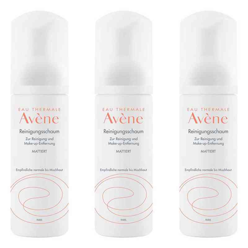 Avene Reinigungsschaum 3x150 ml von PIERRE FABRE DERMO KOSMETIK GmbH PZN 08104981