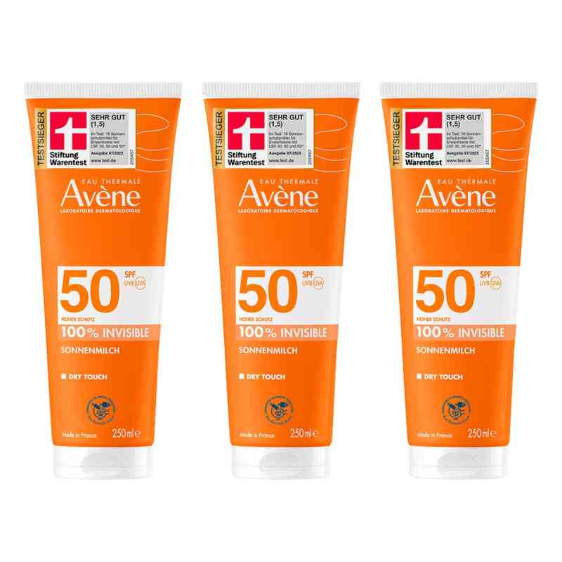 Avene Sonnenmilch Spf 50 3x250 ml von PIERRE FABRE DERMO KOSMETIK GmbH PZN 08104972