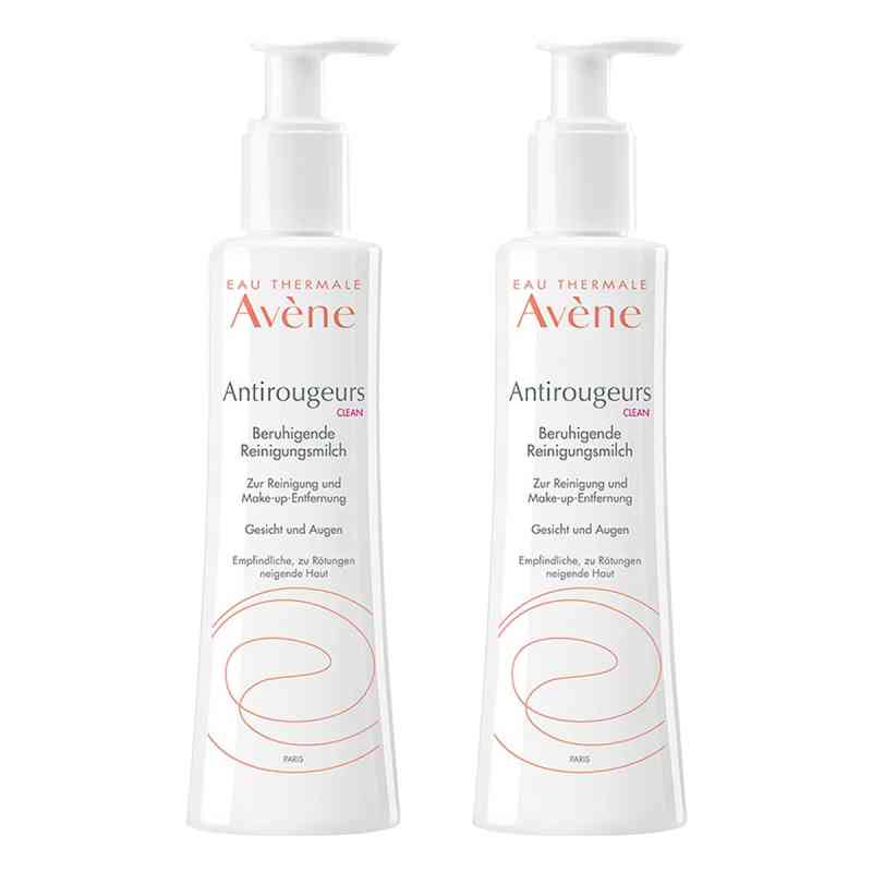 Avène Antirougeurs Clean beruhigende Reinigungsmilch 2x200 ml von PIERRE FABRE DERMO KOSMETIK GmbH PZN 08103198
