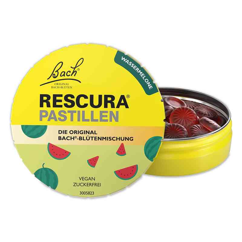 Bachblüten Original Rescura Pastillen Wassermelone 50 g von Nelsons GmbH PZN 19275225