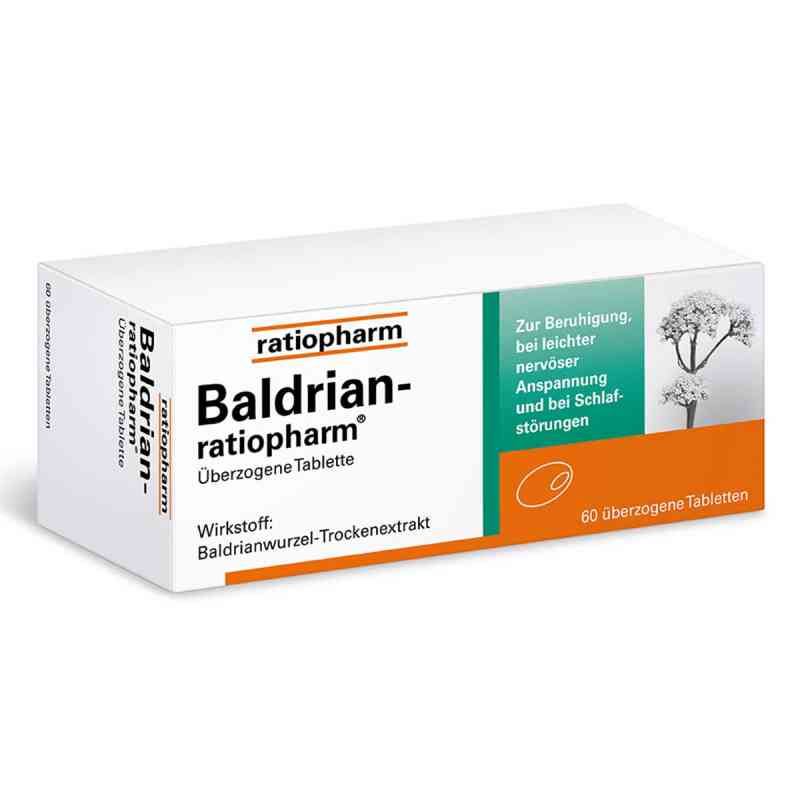 Baldrian ratiopharm überzogene Tabletten 60 stk von ratiopharm GmbH PZN 07052750