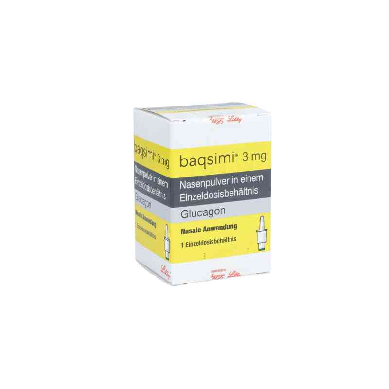 Baqsimi 3 mg Nasenpulver i.e.Einzeldosisbehältnis 1X3 mg von LILLY DEUTSCHLAND GmbH PZN 15998145