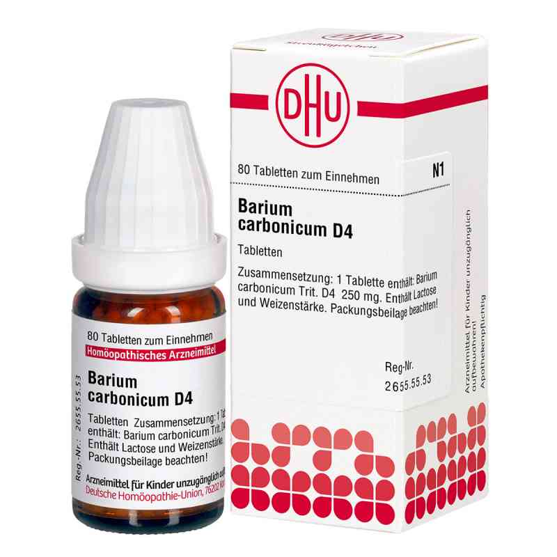 Barium Carbonicum D4 Tabletten 80 stk von DHU-Arzneimittel GmbH & Co. KG PZN 01759885
