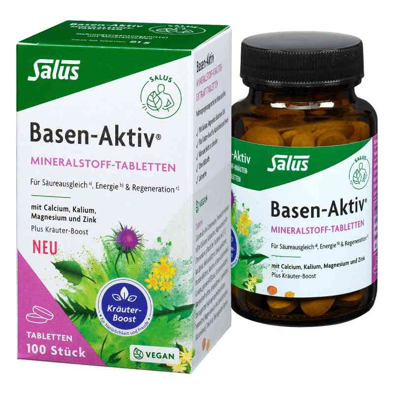 Basen-Aktiv Mineralstoff-Kräuter-Tabletten 100 stk von SALUS Pharma GmbH PZN 18316005