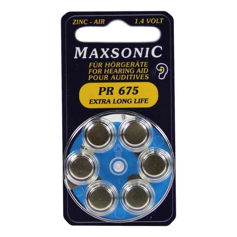 Batterien für Hörgeräte Maxsonic Pr675 6 stk von Vielstedter Elektronik PZN 02195930