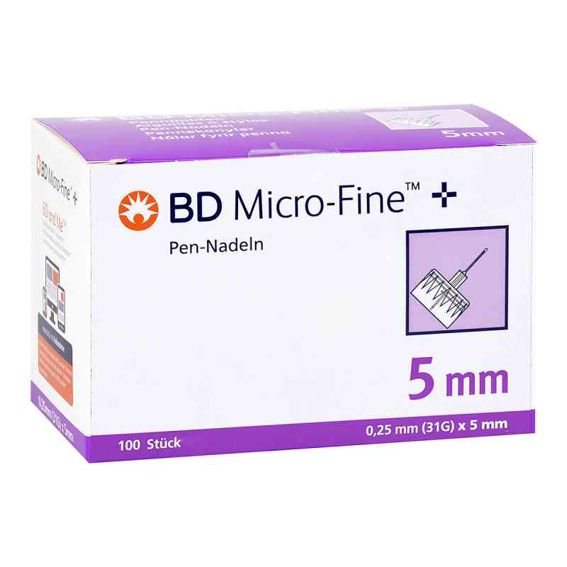 Bd Micro-fine+ 5 Pen-nadeln 0,25x5 mm 31 G 100 stk von Avitamed GmbH PZN 13707853