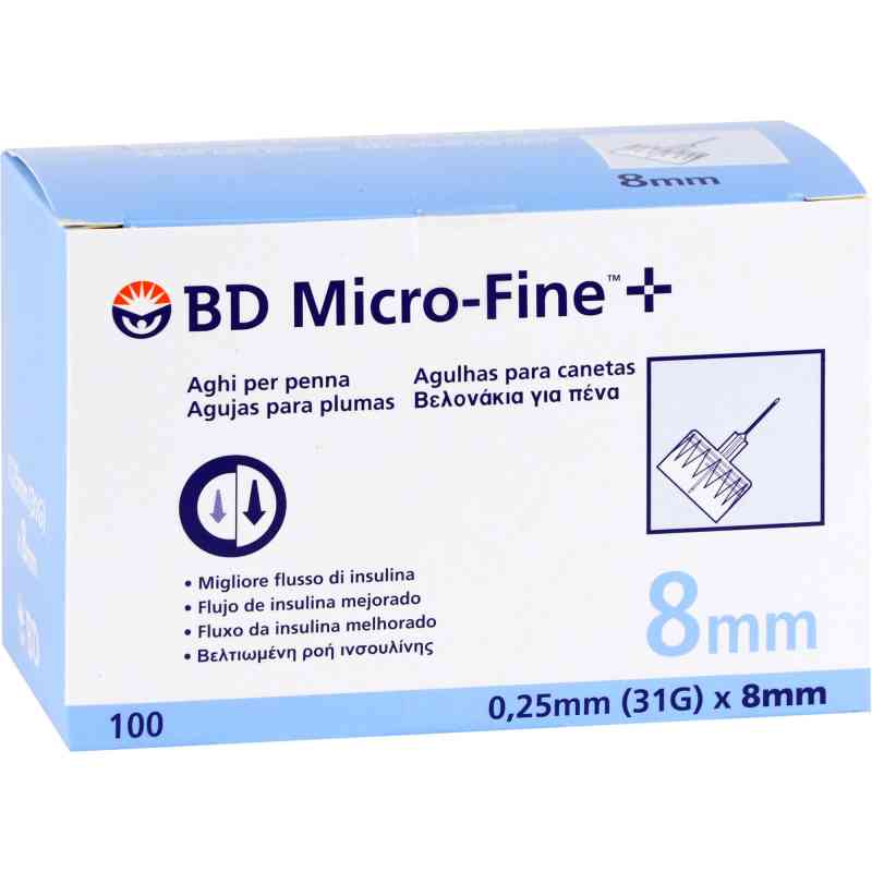 Bd Micro-fine+ Pen-nadeln 0,25x8 mm 31 G 100 stk von Medi-Spezial GmbH PZN 11695005