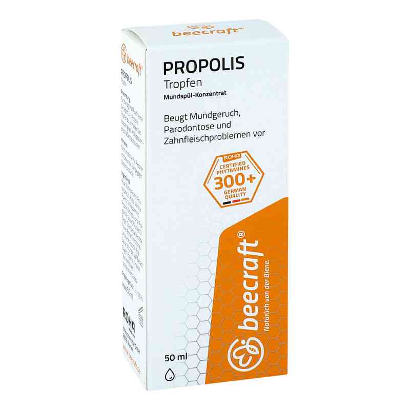 Beecraft Propolis Tropfen Mundspül-Konzentrat 50 ml von Hansa Naturheilmittel GmbH PZN 15024302