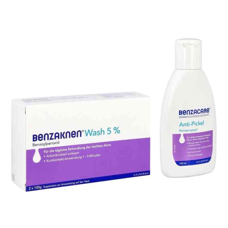 Benzacare Anti-Pickel Reinigungsgel + Benzaknenwash 5% 1 Set von Galderma Laboratorium GmbH PZN 08105148