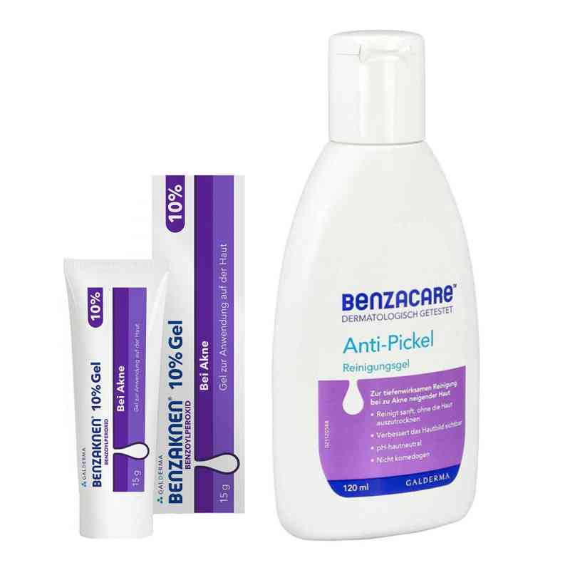 Benzaknen 10% + Benzacare Anti-Pickel Reinigungsgel 1 Set von Galderma Laboratorium GmbH PZN 08105091