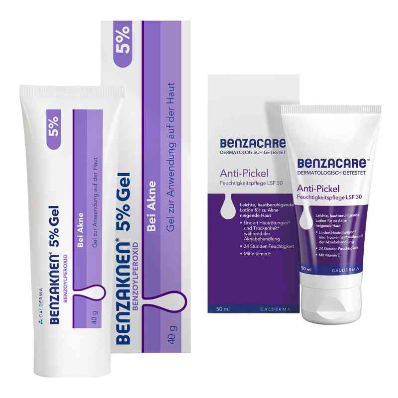 Benzaknen 5% + Benzacare Anti-Pickel Feuchtigkeitspflege SPF 30 1 Set von Galderma Laboratorium GmbH PZN 08105144