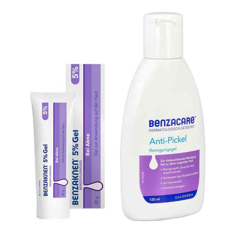 Benzaknen 5% + Benzacare Anti-Pickel Reinigungsgel 1 Set von Galderma Laboratorium GmbH PZN 08105145