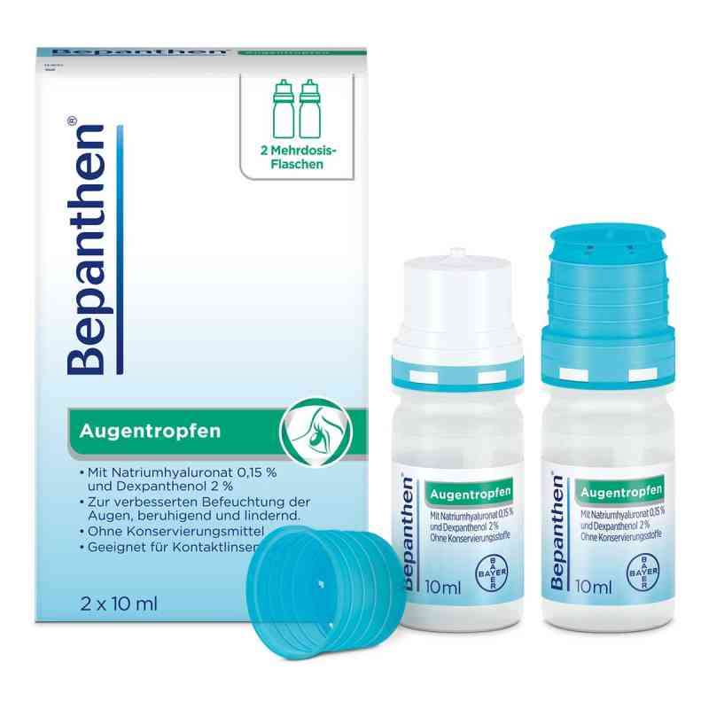 Bepanthen Augentropfen 2X10 ml von Bayer Vital GmbH PZN 15410063