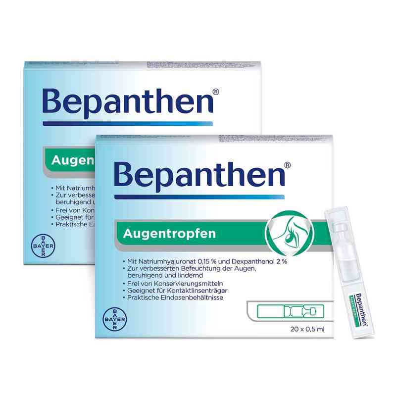 Bepanthen Augentropfen 2x20X0.5 ml von Bayer Vital GmbH PZN 08101720
