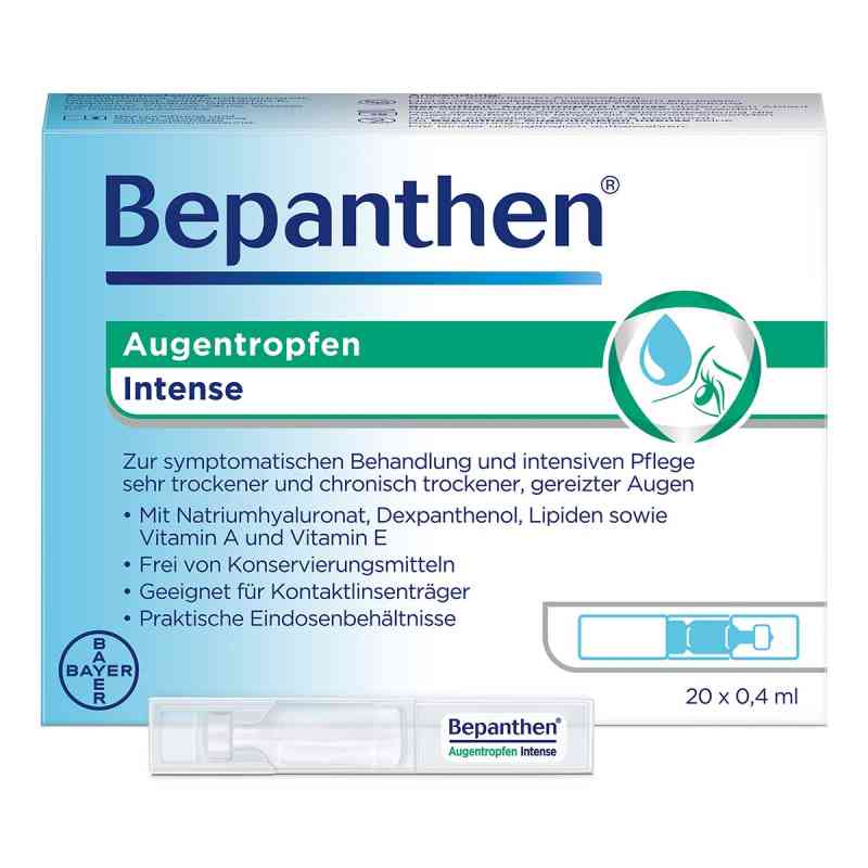 Bepanthen Augentropfen Intense EDO 20X0.4 ml von Bayer Vital GmbH PZN 18879004