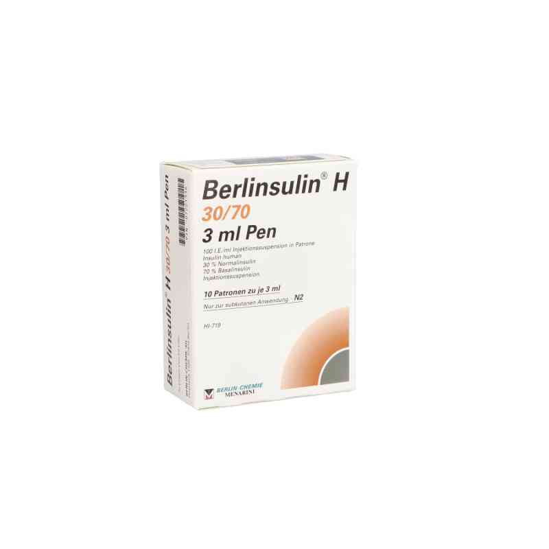 Berlinsulin H 30/70 Patrone 3ml Pen 10X3 ml von BERLIN-CHEMIE AG PZN 07221336