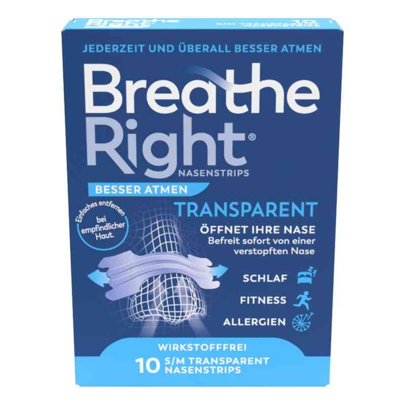 Besser Atmen Breathe Right Nasenpfl.normal Transp. 10 stk von Pharma Netzwerk PNW GmbH PZN 18891844