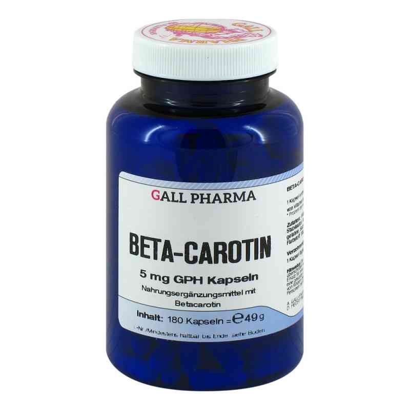 Beta Carotin 5 mg Kapseln 180 stk von GALL-PHARMA GmbH PZN 02139535