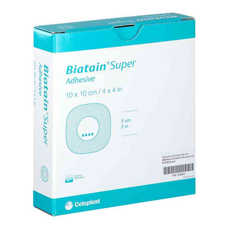 Biatain Super selbst-haftend Superabs.10x10 cm 10 stk von B2B Medical GmbH PZN 15426213