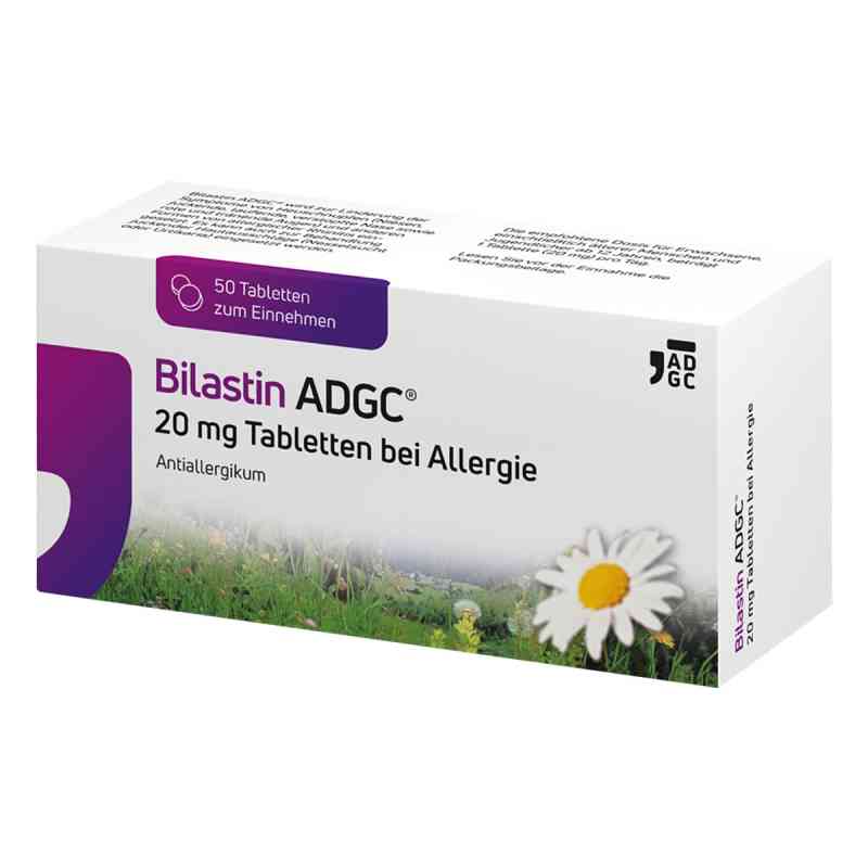 Bilastin ADGC 20 mg Tabletten bei Allergie 50 stk von Zentiva Pharma GmbH PZN 19427474