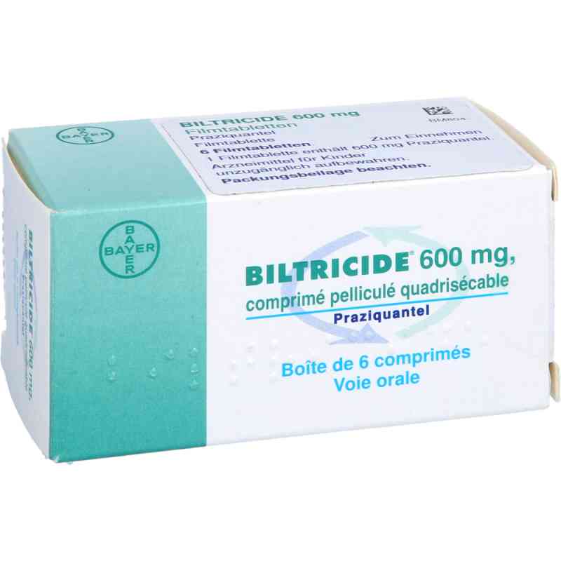 Biltricide 600 Mg Filmtabletten 6 stk von kohlpharma GmbH PZN 18782227