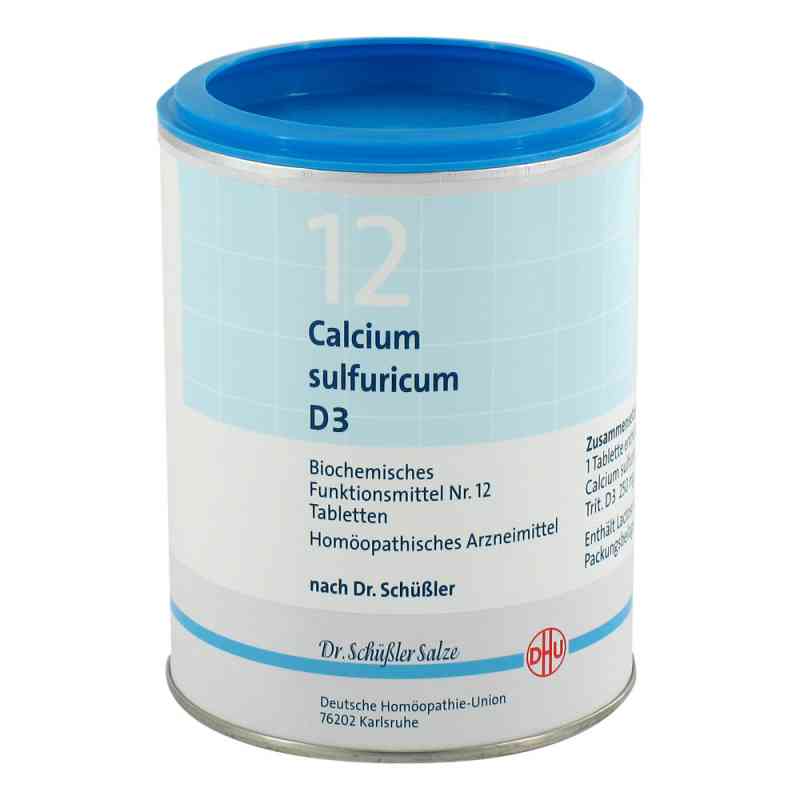 Biochemie Dhu 12 Calcium Sulfur D3 Tabletten 1000 stk von DHU-Arzneimittel GmbH & Co. KG PZN 00274849