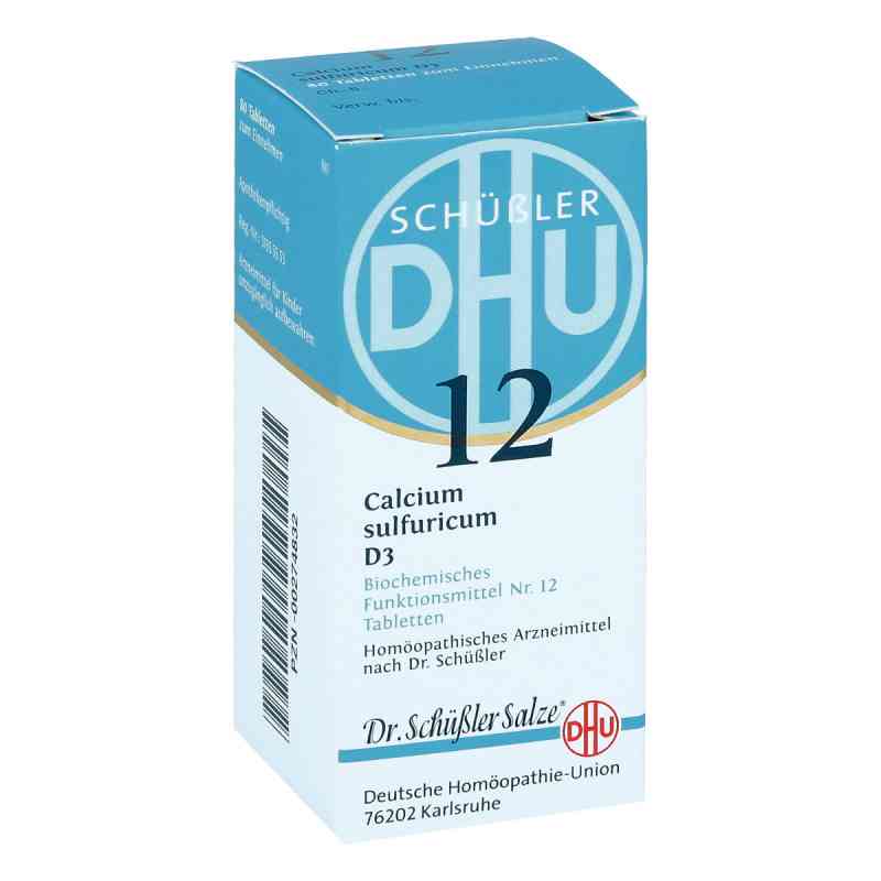 Biochemie Dhu 12 Calcium Sulfur D3 Tabletten 80 stk von DHU-Arzneimittel GmbH & Co. KG PZN 00274832