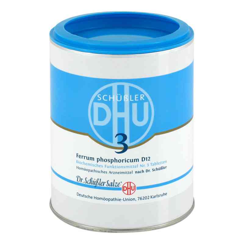 Biochemie DHU Schüßler Salz Nummer 3 Ferrum phosphoricum D12 1000 stk von DHU-Arzneimittel GmbH & Co. KG PZN 00274022