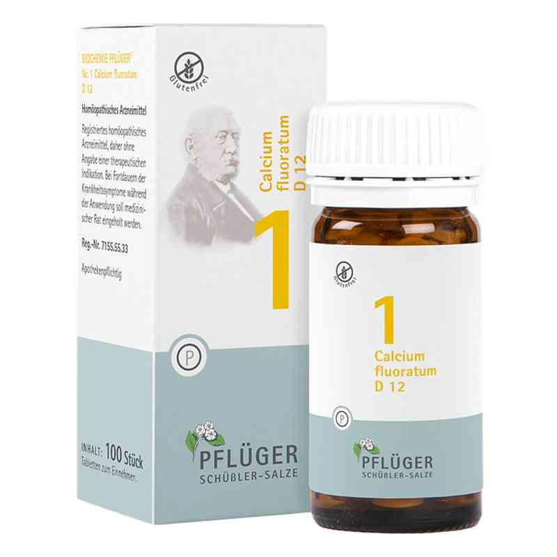 Biochemie Pflüger 1 Calcium fluor.D 12 Tabletten 100 stk von Homöopathisches Laboratorium Alexander Pflüger Gmb PZN 06318720