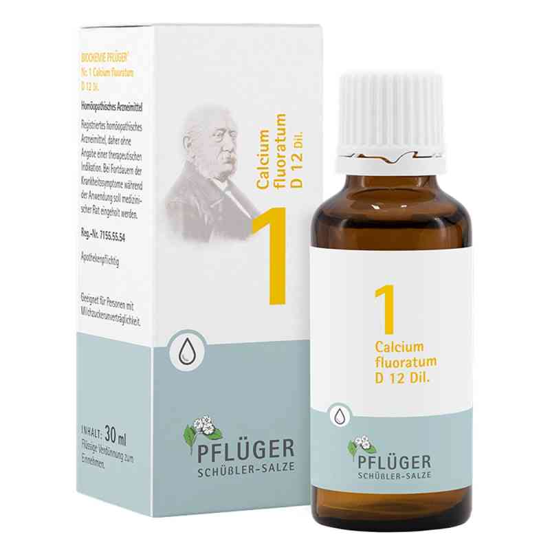 Biochemie Pflüger 1 Calcium fluor.D 12 Tropfen 30 ml von Homöopathisches Laboratorium Alexander Pflüger Gmb PZN 06323543