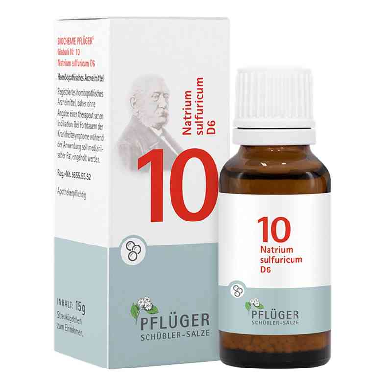 Biochemie Pflüger 10 Natrium Sulfuricum D6 Globuli 15 g von Homöopathisches Laboratorium Alexander Pflüger Gmb PZN 17278231
