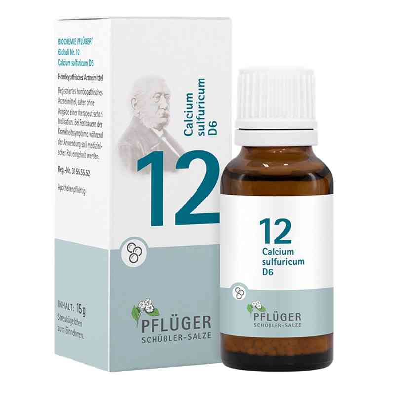 Biochemie Pflüger 12 Calcium Sulfuricum D6 Globuli 15 g von Homöopathisches Laboratorium Alexander Pflüger Gmb PZN 17278254