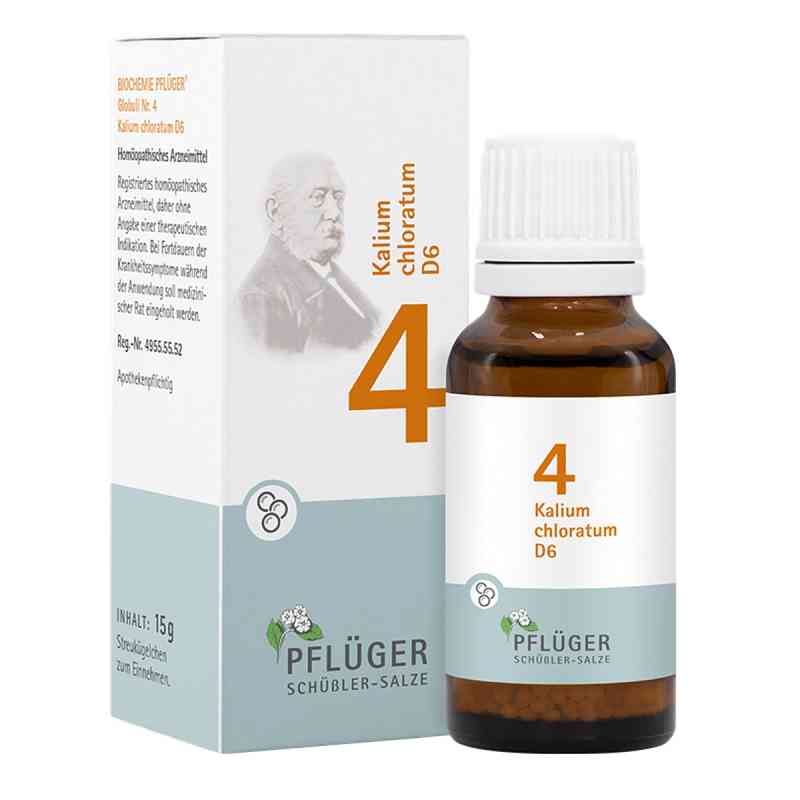 Biochemie Pflüger 4 Kalium Chloratum D6 Globuli 15 g von Homöopathisches Laboratorium Alexander Pflüger Gmb PZN 17278490