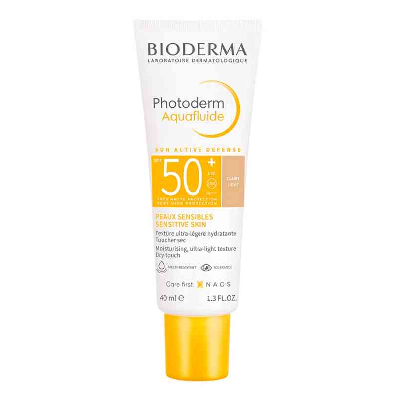 BIODERMA Photoderm Aquafluide LSF 50+ hell getönt 40 ml von NAOS Deutschland GmbH PZN 18332783