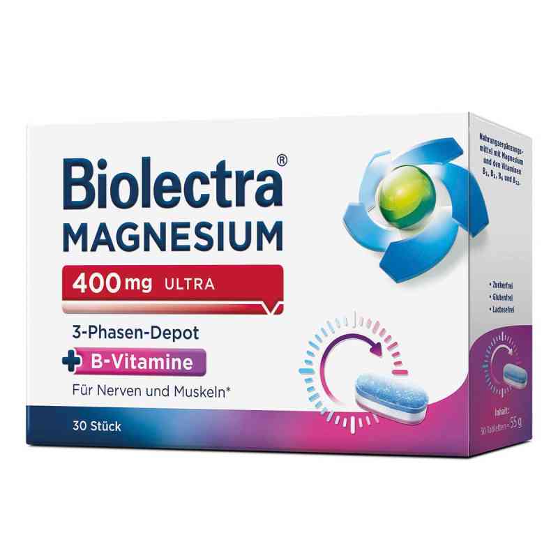 Biolectra Magnesium 400 mg 3-Phasen-Depot 30 stk von HERMES Arzneimittel GmbH PZN 16604993