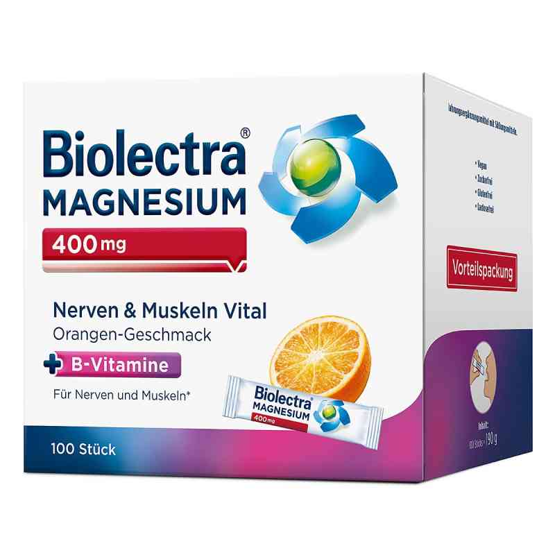 Biolectra Magnesium 400 mg Nerven & Muskeln Vital 100 stk von HERMES Arzneimittel GmbH PZN 20300000