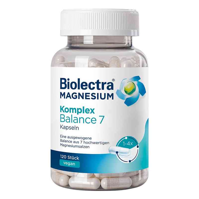 Biolectra Magnesium Komplex Balance 7 Kapseln 120 stk von HERMES Arzneimittel GmbH PZN 20300052