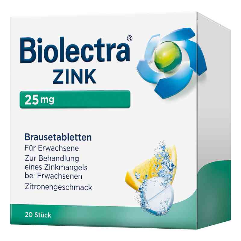 Biolectra Zink Brausetabletten 20 stk von HERMES Arzneimittel GmbH PZN 08656272