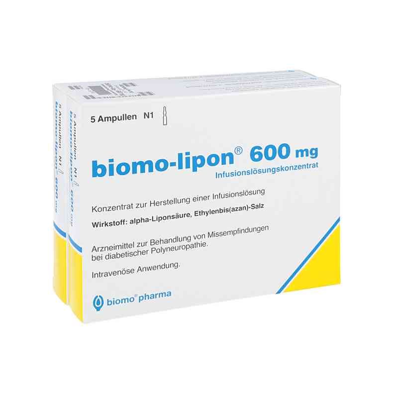 Biomo Lipon 600 mg Ampullen 10 stk von biomo pharma GmbH PZN 06897623