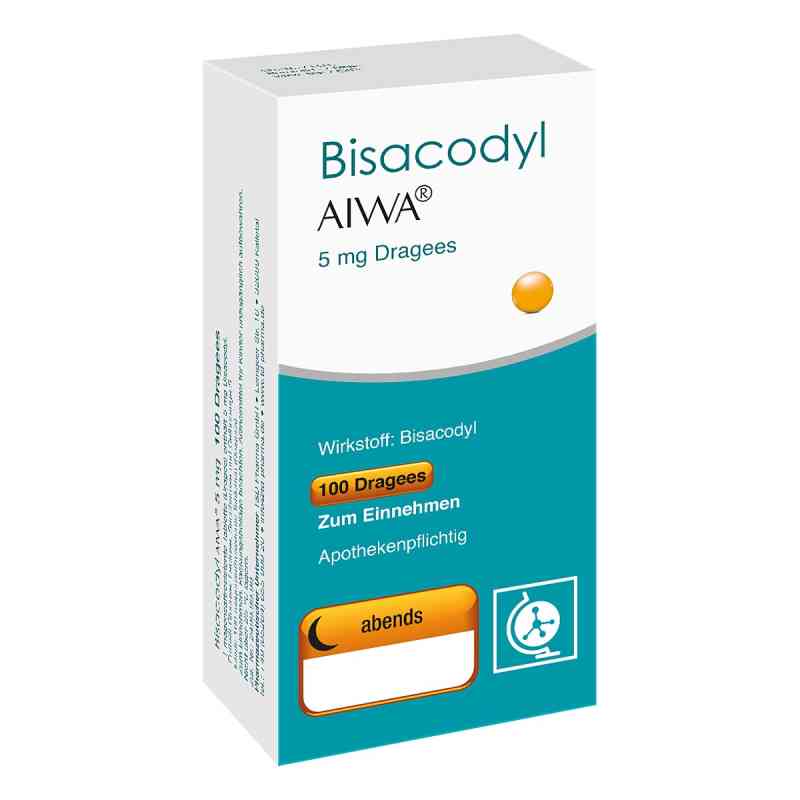 Bisacodyl Aiwa 5 mg Dragees 100 stk von T & D Pharma GmbH PZN 15232549
