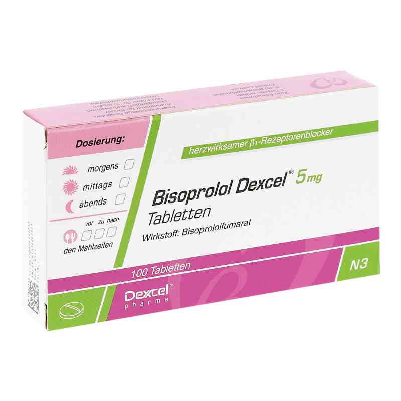 Bisoprolol Dexcel 5mg 100 stk von Dexcel Pharma GmbH PZN 09611923