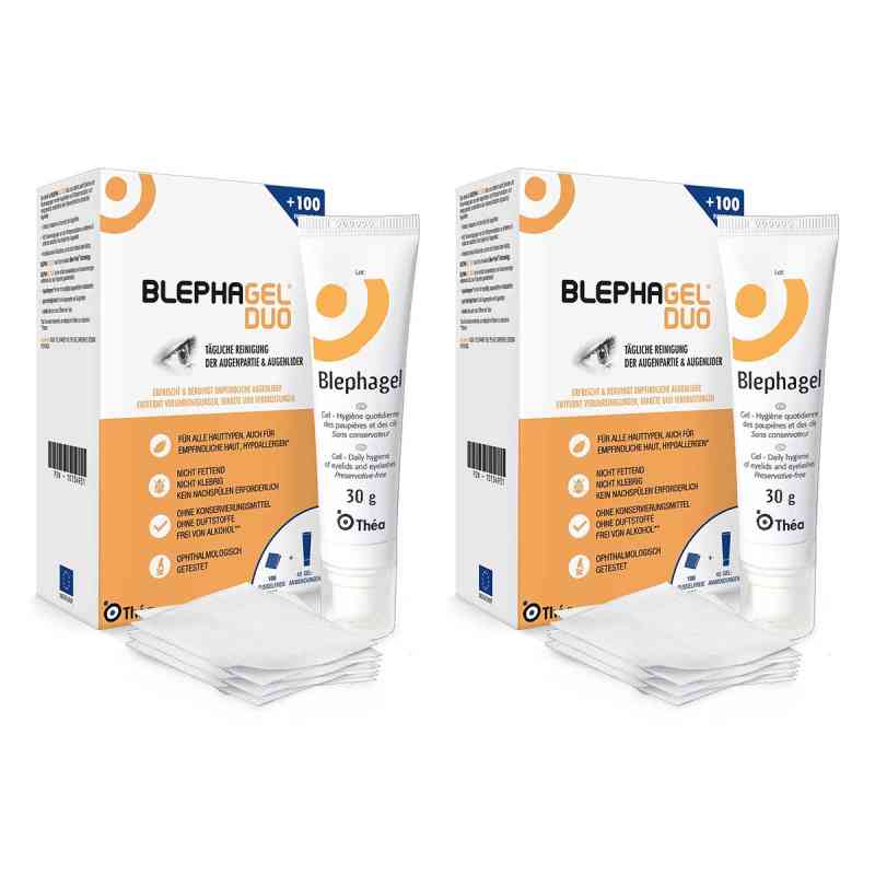 Blephagel Duo 30 g + Pads 2x1 Pck von Thea Pharma GmbH PZN 08104540