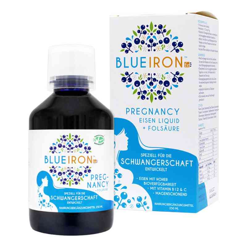 Blueiron Eisen Pregnancy + Folsäure Liquid 250 ml von Hager Pharma GmbH PZN 19834311