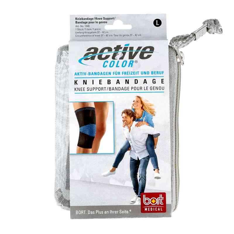 Bort Activecolor Kniebandage large schwarz 1 stk von Bort GmbH PZN 06914617