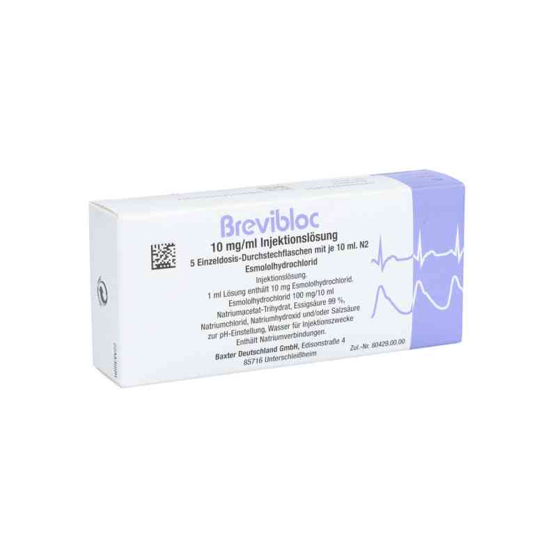 Brevibloc 10 mg/ml Injektionslösung Durchstechflasche 5X10 ml von Baxter Deutschland GmbH Medication Delivery PZN 09425385