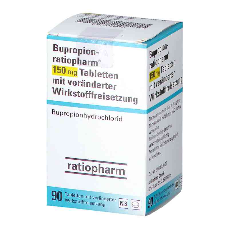 Bupropion-ratiopharm 150 mg Tab.m.veränd.wst.-frs. 90 stk von ratiopharm GmbH PZN 14308807