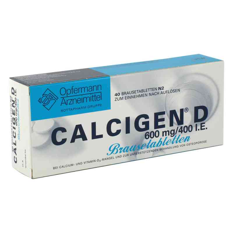 CALCIGEN D 600mg/400 internationale Einheiten 40 stk von Mylan Healthcare GmbH PZN 00662178
