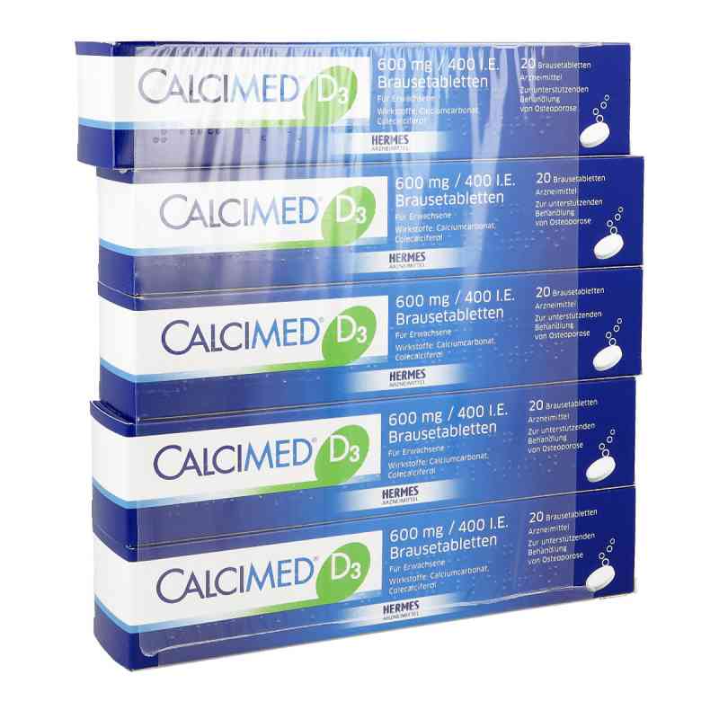 Calcimed D3 600 mg/400 I.E. Brausetabletten 100 stk von HERMES Arzneimittel GmbH PZN 09750139